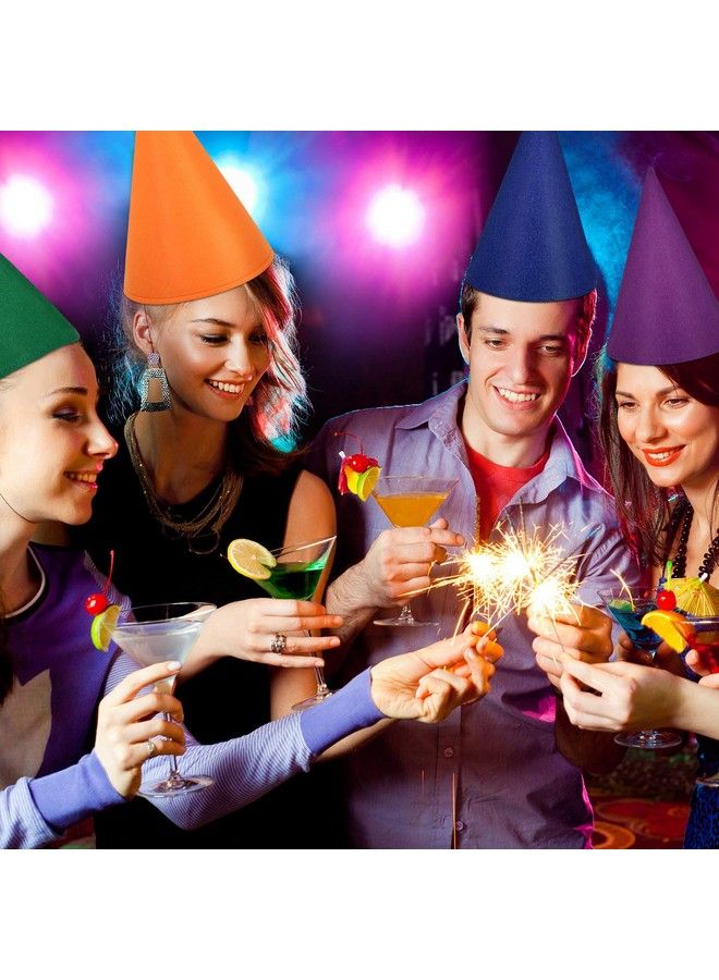 Satinior 7 Pieces Gnome Hats Dwarf Hats Felt Cone Party Hat Colorful Elf Hat For Costume Accessory Party Favors - Image 5