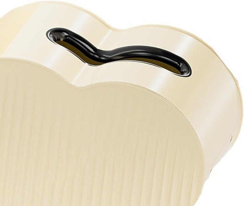 غطاء صندوق المناديل على شكل قلب كريمي مع تخزين لغرفة المعيشة - Image 5