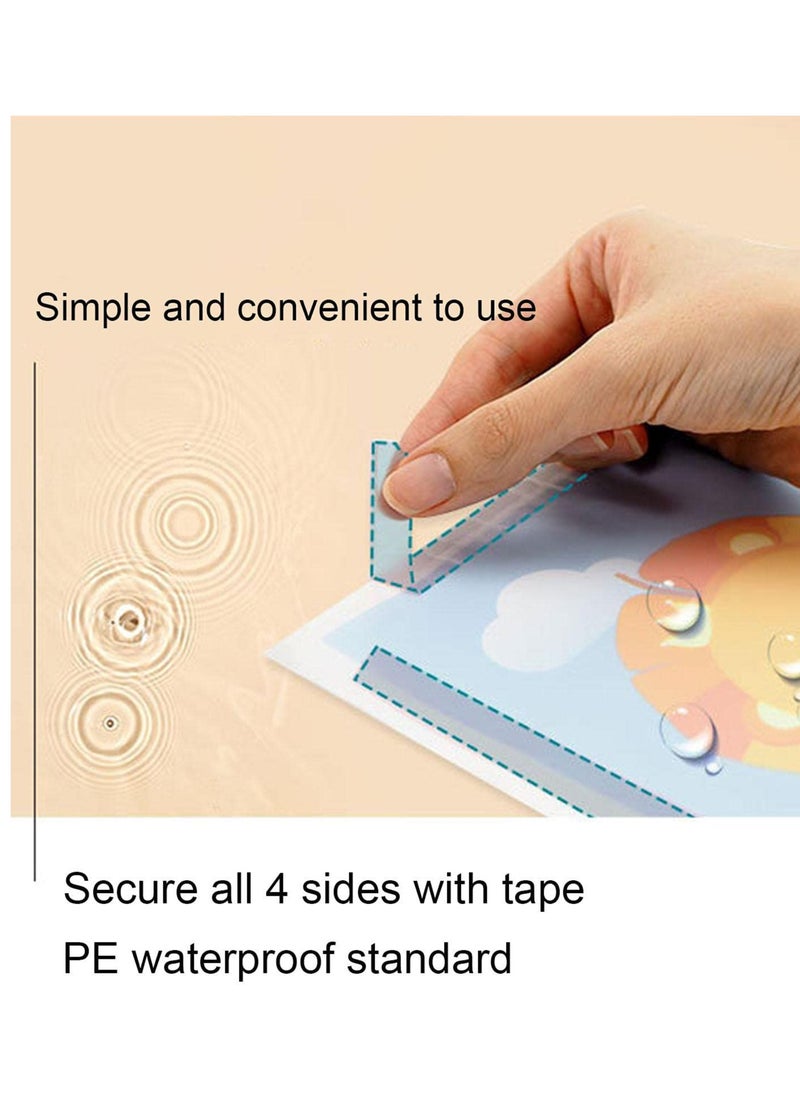 Excefore - Disposable Stick-on Placemats, 20 Pack Waterproof Placemats, Restaurant Toddler Portable Table Mats for boy& Girl, Children, Perfect for Dining, Playing Art(Animal) - Image 1