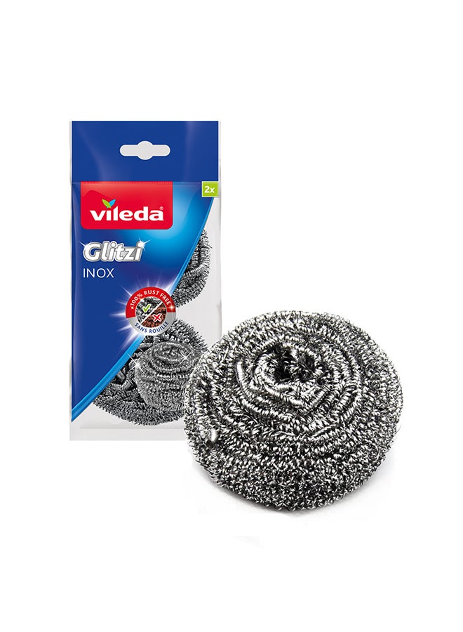 Vileda Sponge Cloth 3 Pcs  + Sponge Scourer 5 Pcs + Inox Scourer 2Pcs - Image 2