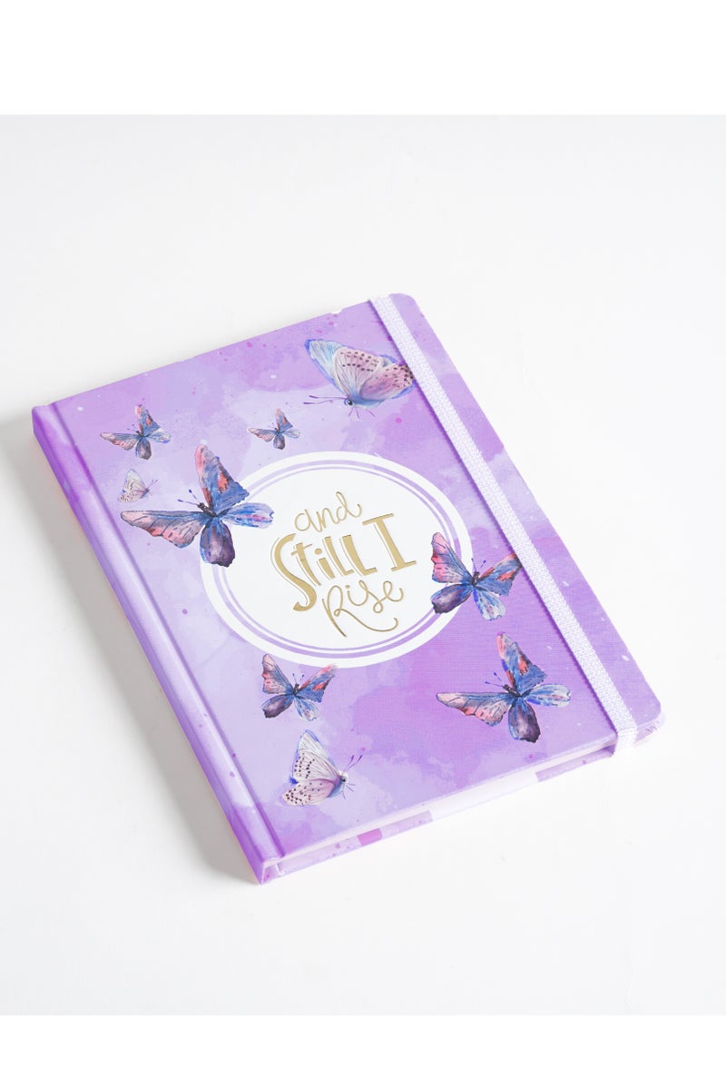 Borg El Arab Butterfly Notebook A5 Size 80 Sheets (Purple) - Image 1
