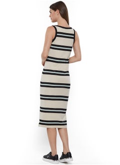 NAUTICA Striped Cotton Blend Midi Dress  - Image 3