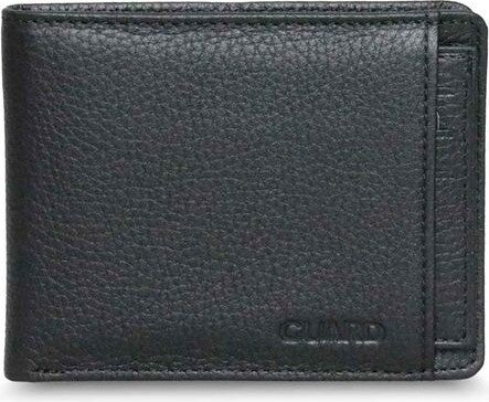 Guard Black Genuine Leather Men's Wallet with Hidden Card Compartment  - Image 4