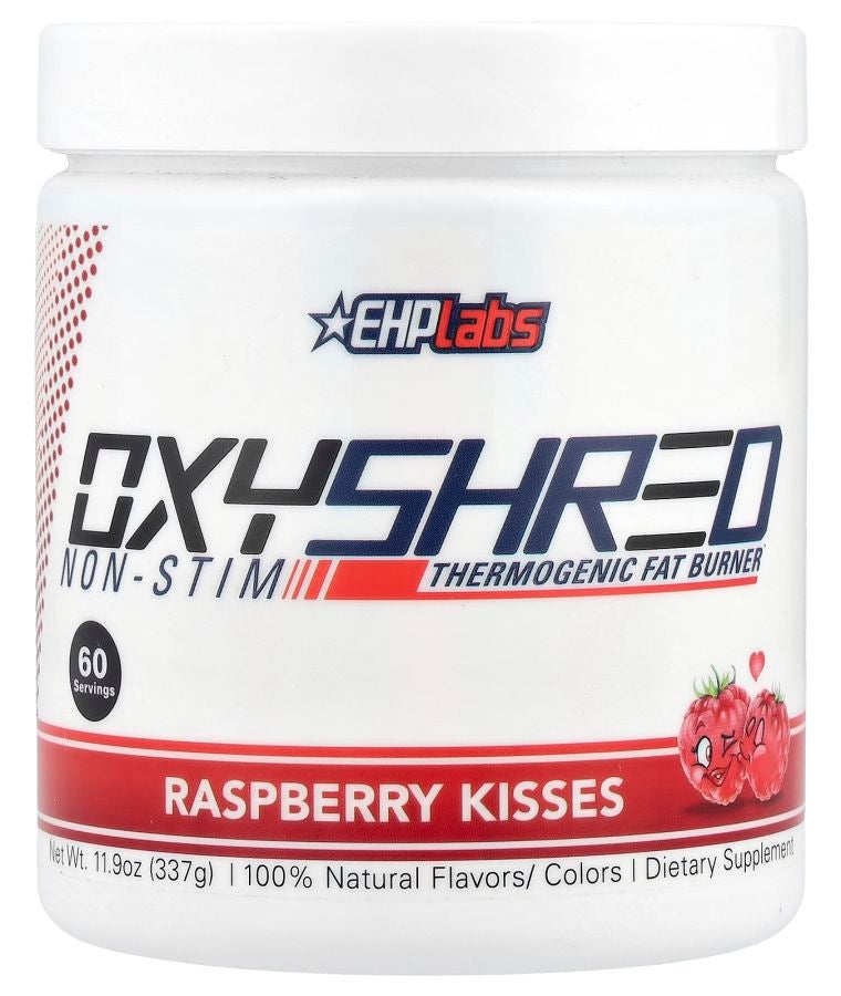EHPLabs OxyShred Non-Stim Thermogenic Fat Burner Raspberry Kisses 11.9 oz (337 g)