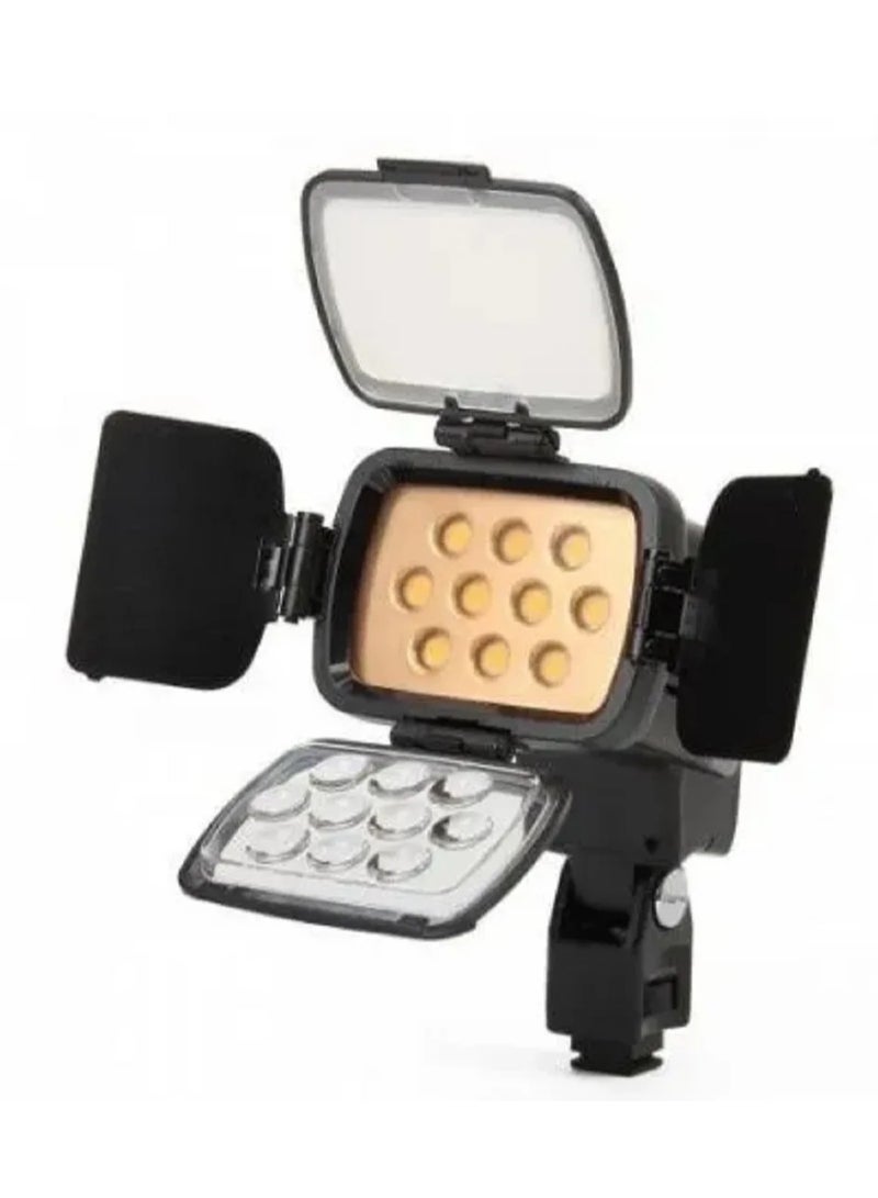 Xria LED-VL001B Camera LED Camcorder Video Light With Dimmable Brightness Control Knobs For Digital SLR - Image 3
