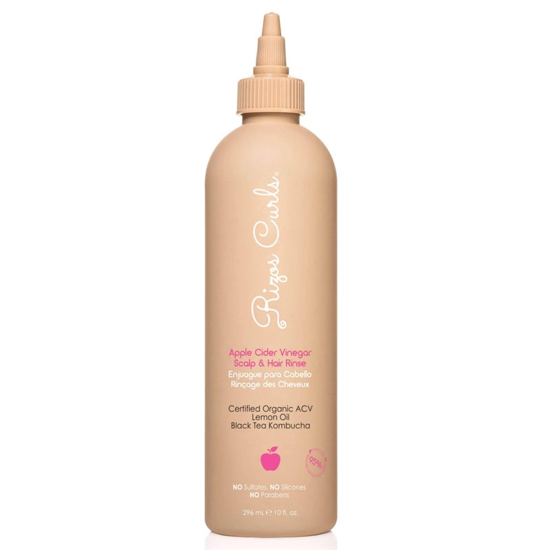 Rizos Curls غسول فروة الرأس والشعر من ريزوس كيرلز بخل التفاح، ينظف لإزالة تراكم المنتجات، يوازن الزيوت، ينعش الشعر وفروة الرأس، يعزز النعومة واللمعان، 10 أونصات - Image 1