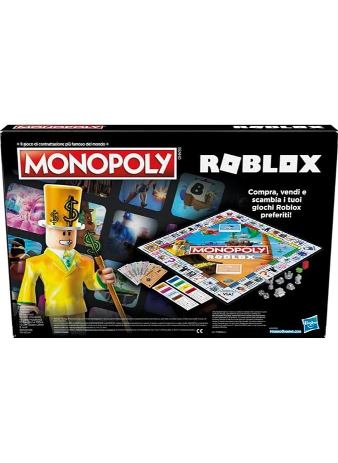 Hasbro/Disney - Monopoly Roblox Edition Board Game – Buy, Sell & Trade Popular Roblox Experiences | Fun Family Game for Kids Ages 8+ | Roblox-Themed Board Game for Kids & Teens - Image 1