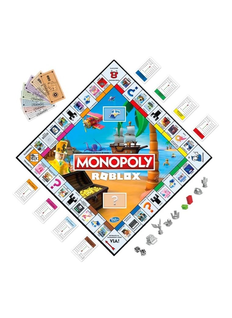 Hasbro/Disney - Monopoly Roblox Edition Board Game – Buy, Sell & Trade Popular Roblox Experiences | Fun Family Game for Kids Ages 8+ | Roblox-Themed Board Game for Kids & Teens - Image 1