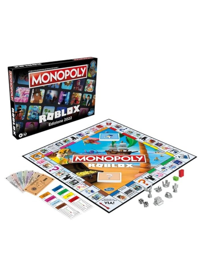 Hasbro/Disney - Monopoly Roblox Edition Board Game – Buy, Sell & Trade Popular Roblox Experiences | Fun Family Game for Kids Ages 8+ | Roblox-Themed Board Game for Kids & Teens - Image 1