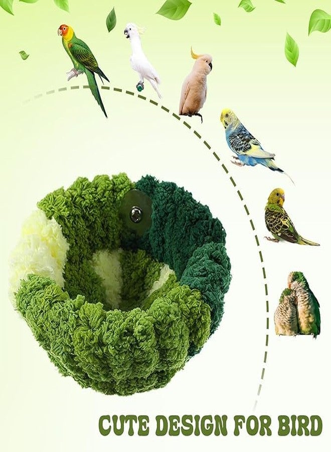 PETANGEL Bird Nest for Cage,Plush Hanging Bird Bed for Parakeet,Breeding Bird House for Conure,Budgie,Cockatiel,Lovebird,Canary,Finch Warm Nest Laying Eggs Resting (Size: L, Diameter:17cm) - Image 4