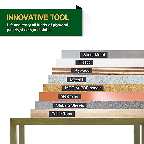 FivePears Panel and Plywood Carrier,Metal Gripper For board,Drywall carrying tool - Image 3