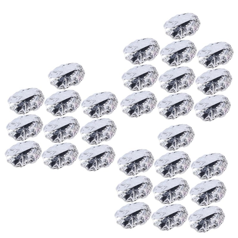 Housoutil 30pcs Silver Hair Styling Caps 28X28cm Heat Insulation Foil For Deep Conditioning - Image 2