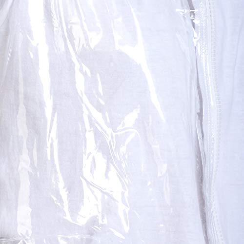 Zacharias Men's Waterproof PVC Raincoat/Rainsuit With Pant (t-001_Clear_XXX-Large) - Image 5