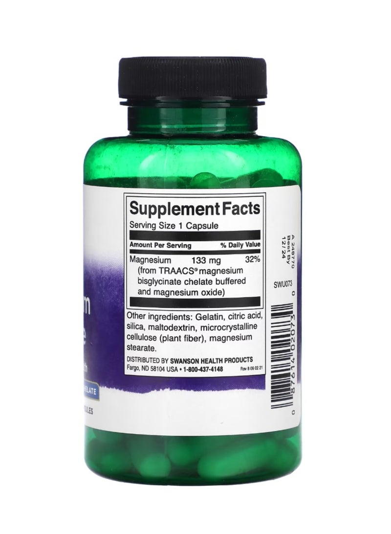 SWANSON Albion Magnesium Glycinate 133 mg 90 Capsules - Image 2