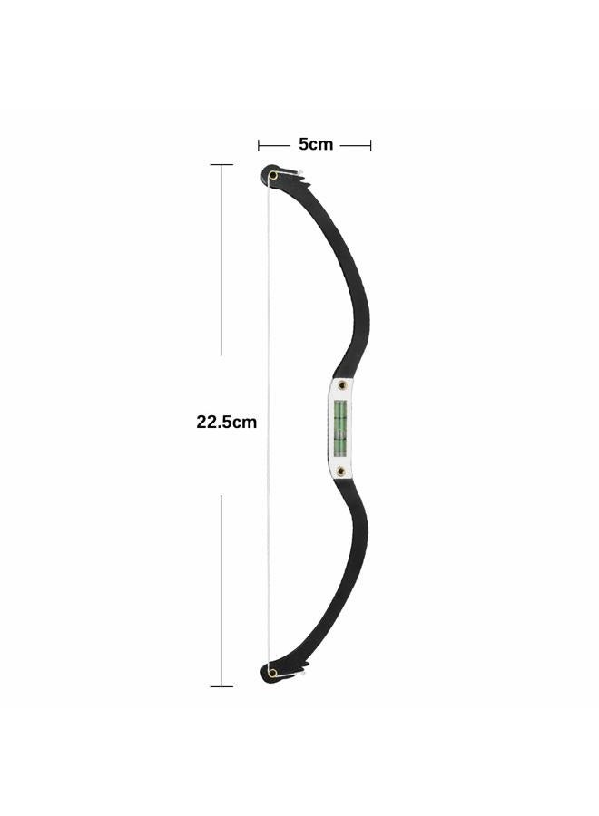 Meking Eyebrow Marker Ruler Featuring Bubble Leveler Eyebrow Mapping Tool Kit Featuring Bow with String Eyebrow Bow Mapper Tool with Mapping Thread for Shaped Brows Permanent Makeup Tattoo (Black) - Image 5