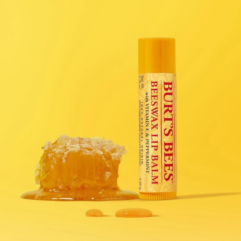 Burt's Bees Beeswax Lip Balm with Vitamin E & Peppermint, 0.15 Oz - Image 5