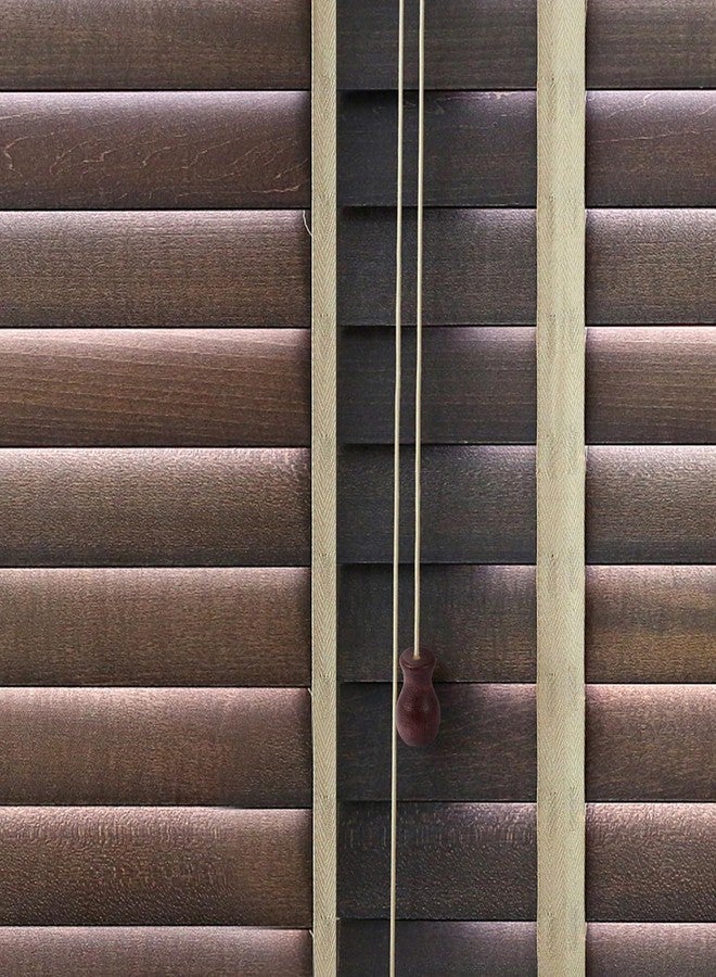 Amosfun 12pcs Brown Wood Cord Tassels Window Blinds and Curtain Pulls Ends Cord Knobs - Image 4