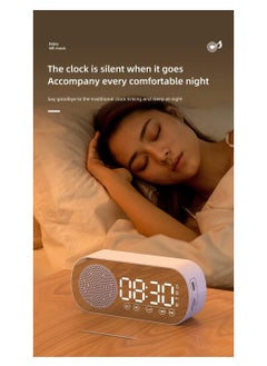 General Subwoofer Speaker Wireless Mirror Alarm Clock Bluetooth Compatible FM Radio Speaker Portable Accessory Support TF Card AUX  - Image 2
