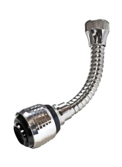 Turbo Adjustable Faucet Sprayer Silver/White 