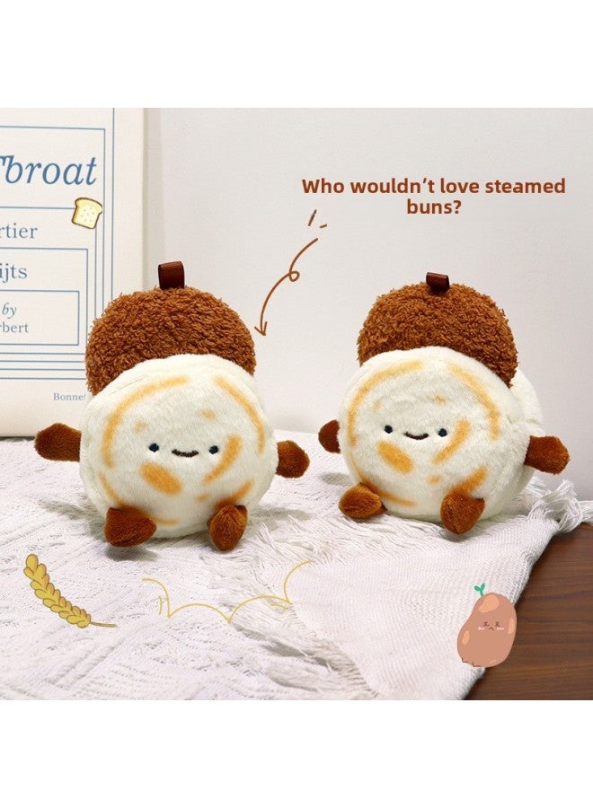 Little Red Riding Book With Xi'an Special Food Meat Buns Plush Toy Pendant Cute Trendy Doll Pendant Girlfriend Gift-Specifications:Blue Birthday Cake - Image 3
