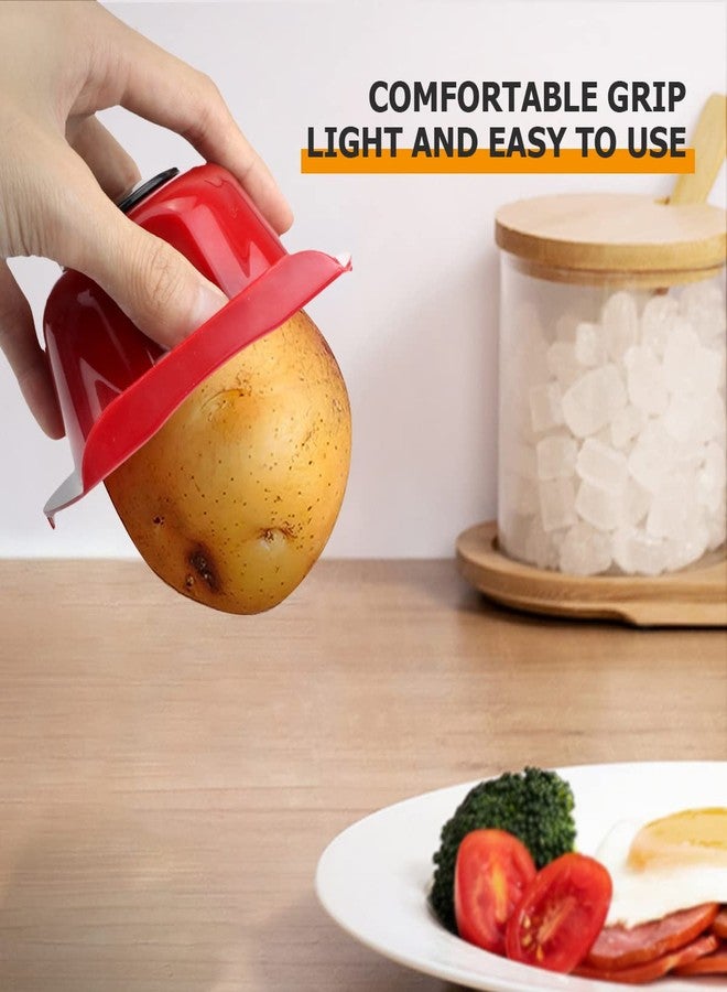 DOERDO DD DOERDO Food Safety Holder for Mandolin Slicer Food Slicer Cutter Finger Guard Vegetable Cutting Finger Protector, Red, 4.8 * 3.5inch - Image 5