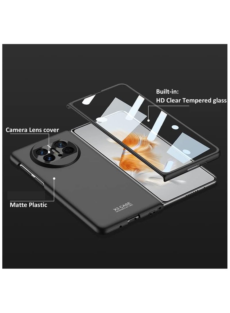 عام حافظة رقيقة جدا متوافقة مع هواوي ميت إكس 3 غطاء بلاستيكي غير لامع من الزجاج المقسى لهاتف ميت إكس 3 - Image 2