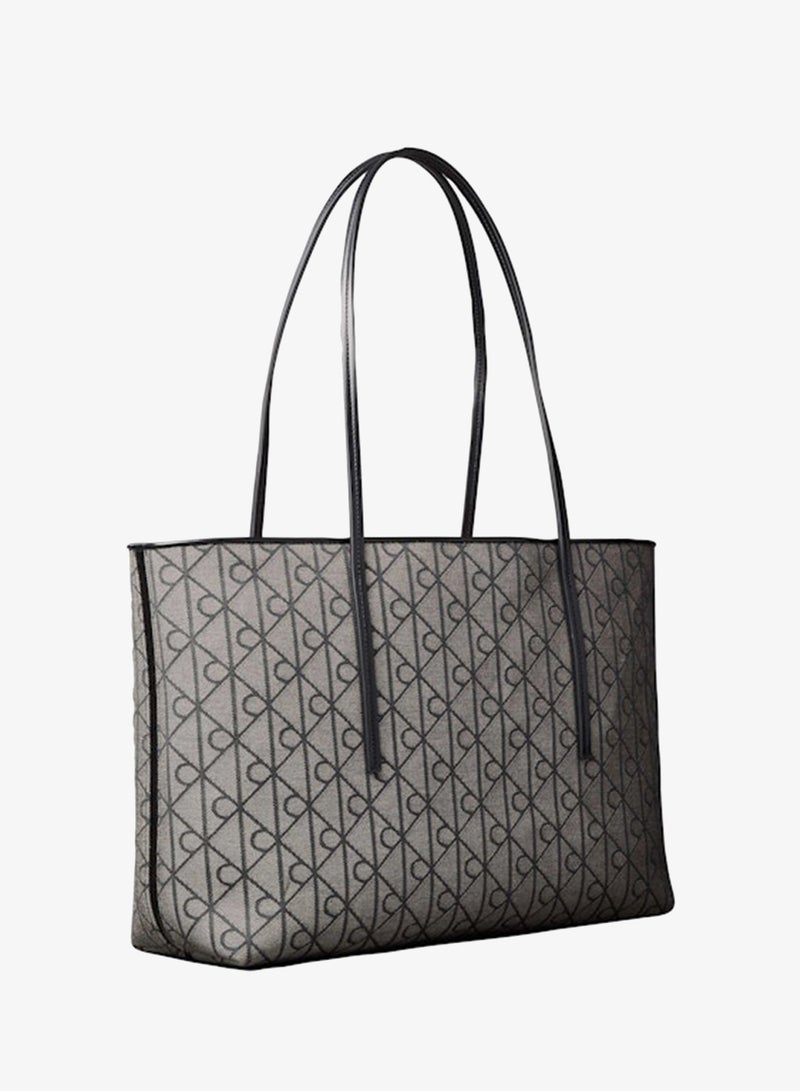 CALVIN KLEIN Emblem Jacquard Tote Bag With Pouch - Image 2
