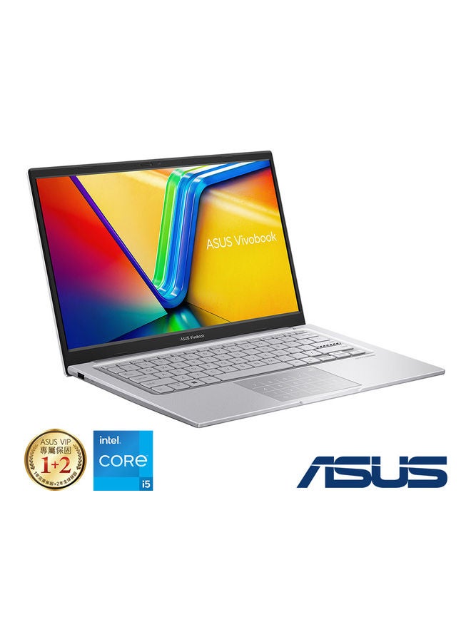 ASUS Vivobook 14 X1404Z (Upgraded Version) Laptop With 14-Inch HD Display, Core i3-1215U Processor/8GB DDR4 RAM/512GB SSD/Intel UHD Graphics/Windows-11 English/Arabic Icelight Silver - Image 1