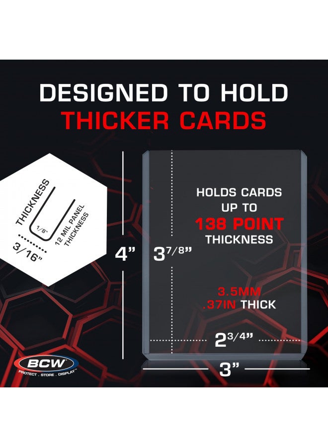 BCW Thick 138PT Card Top Load Holder (Pack of 10), 3 x 4 - Image 1