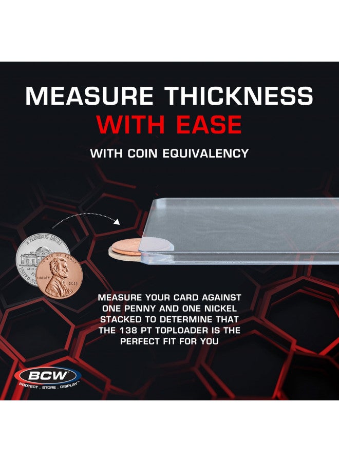 BCW Thick 138PT Card Top Load Holder (Pack of 10), 3 x 4 - Image 2