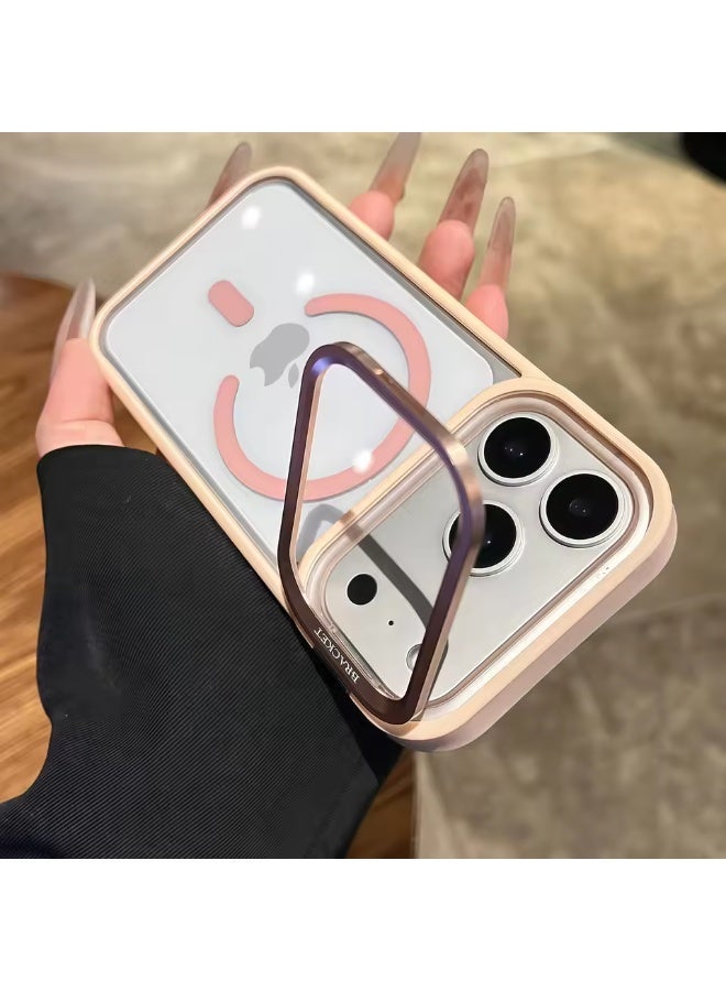 جراب شفاف مزود بحامل كاميرا مدمج قابل للتعديل لهاتف iPhone 17 Pro Max، جراب مغناطيسي شفاف مزود بعدسة كاميرا لهاتف iPhone 17 Pro Max - Image 3