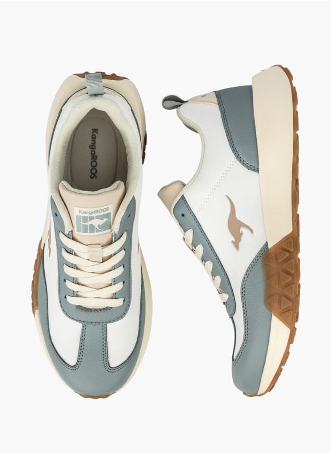 kangaROOS Womens Logo Detail Walking Shoes With Lace-Up Closure  - Image 2
