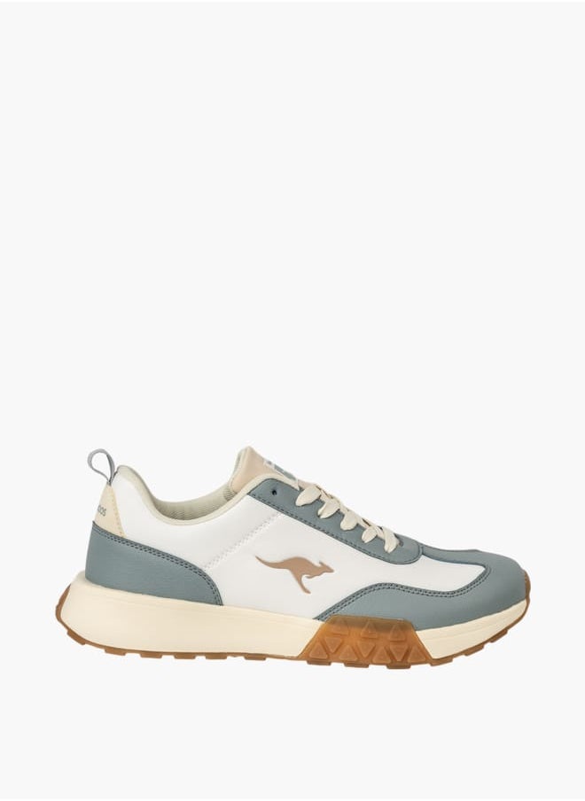 kangaROOS Womens Logo Detail Walking Shoes With Lace-Up Closure  - Image 3