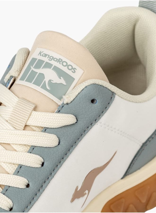 kangaROOS Womens Logo Detail Walking Shoes With Lace-Up Closure  - Image 4