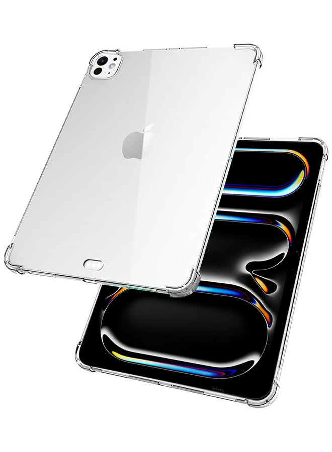 CATANES [for iPad Pro 13 2024Clear] TPU Case Shockproof Transparent Cover Shock Absorbing TPU Cover - Image 2