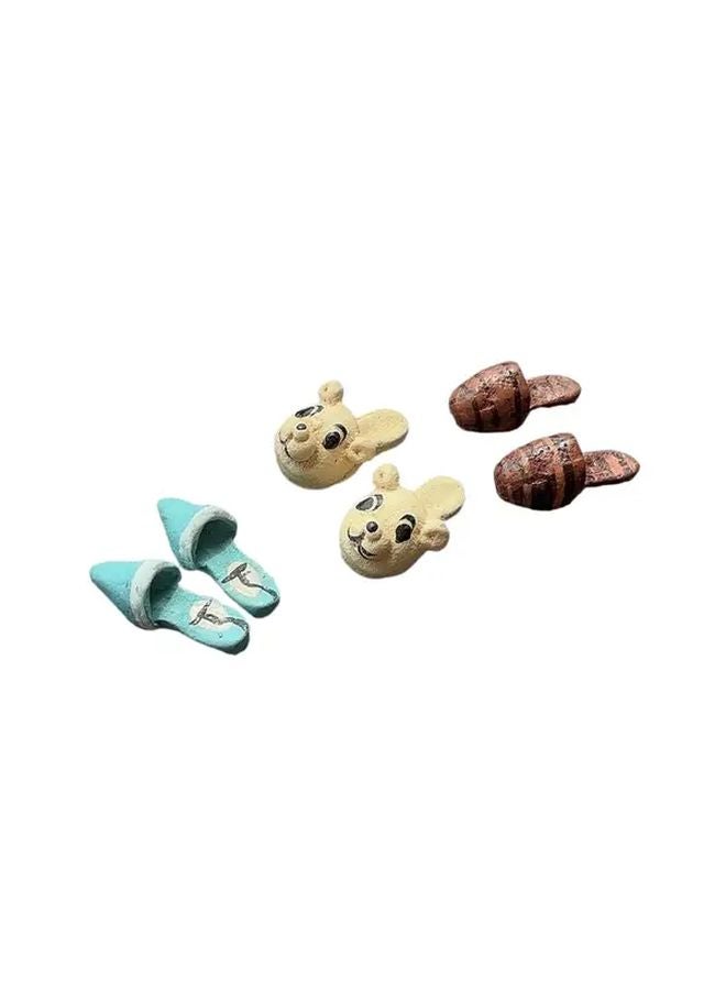 6 Pairs Mini Alloy High Heels Dollhouse Accessories Realistic Collectible Display - Image 5