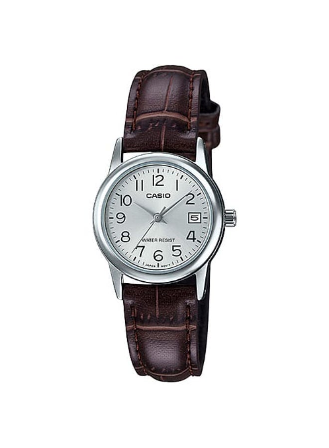 CASIO Leather Analog Wrist Watch LTP-V002L-7B2UDF - Image 1