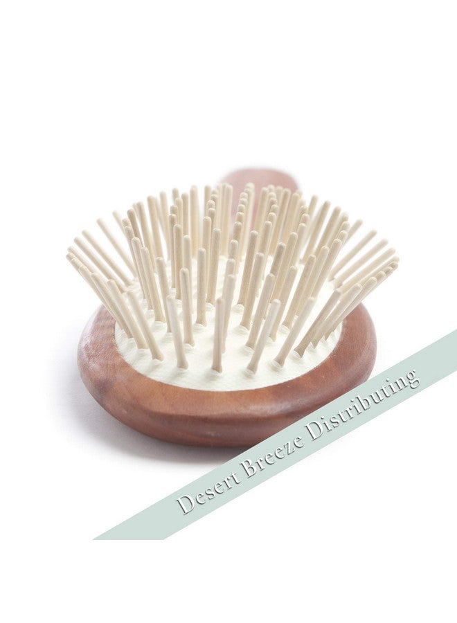 Desert Breeze Distributing Natural Wood Bristle Hair Brush Gentle Massage Pear Wood Handle Made In Germany Model Pww For All Hair Types Rounded Wood Pins Antistatic - Image 4