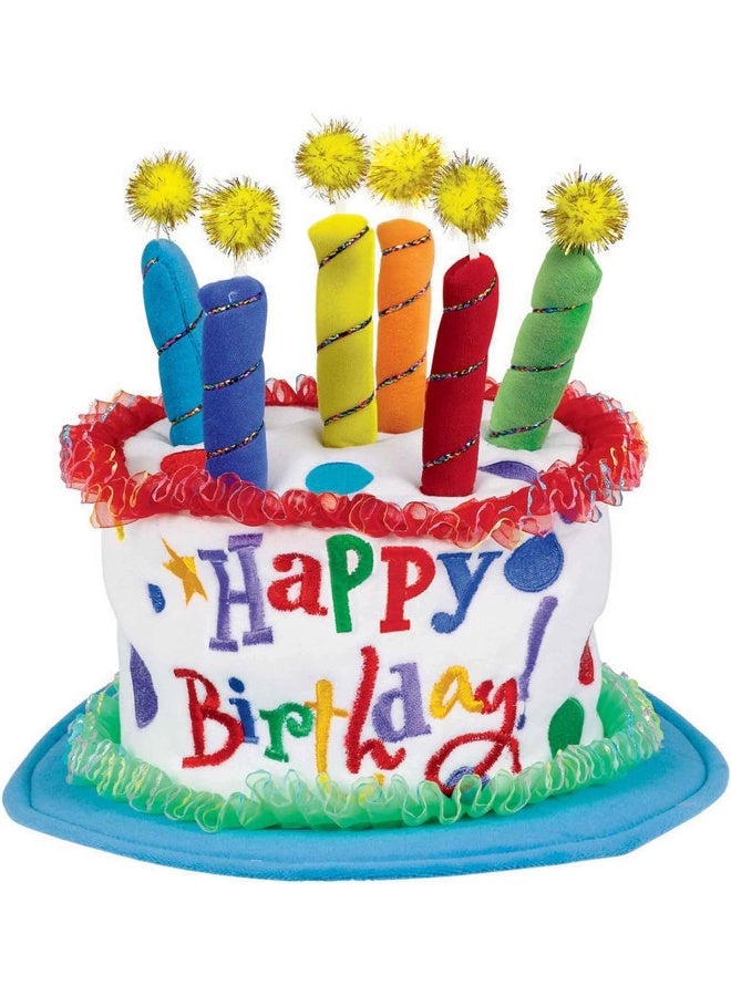 Amscan قبعة كعكة عيد الميلاد للأولاد من أيمسكان، 7" × 7"، 1 قطعة