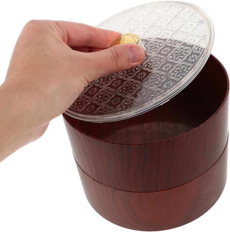 Processed natural substance Ipetboom Large Capacity Dual-layer Snack Tray with Lid for Organizing Snacks and Versatile Use, Brown Wood Grain Decorative Storage Box for Rv and Bedroom Multi stock guarantee supply Pop-area nearby warehouse Classic modern blend design Full village delivery cover Diverse purchase plan Local supply chain stock Easy assemble alternatives Smooth joint Easy clean surface All storage space compatible Fade proof Quick available purchase options Hardened processed substance Universal design Safe approved storage space Low maintenance Flexible usage build Diverse purchase options Spec upgraded improved quality Sand resistant Set product combo compatible All condition fit Season change compatible build In-Kingdom stored commodity - Image 4