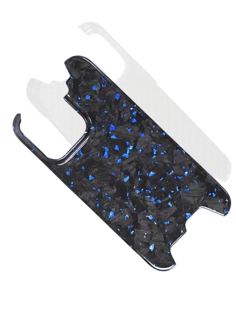 2025 Magnetic 100% Real Carbon Fiber Slim Dry Hard Pc Phone Cover Carbon Fiber Phone Case iPhone 16 Pro Max (Blue) - Image 4