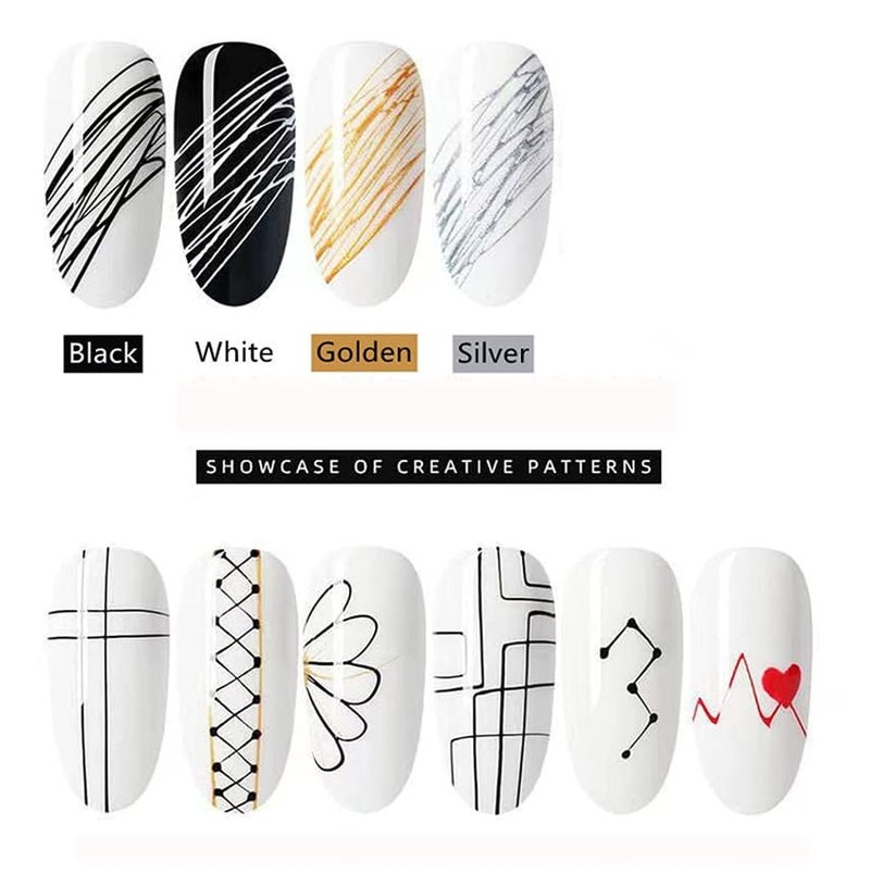 BB 10g Spider Gel Nail Polish Art UV Led Professional Kit Wire Drawing Spider Line Gel Soak Off white - Image 3