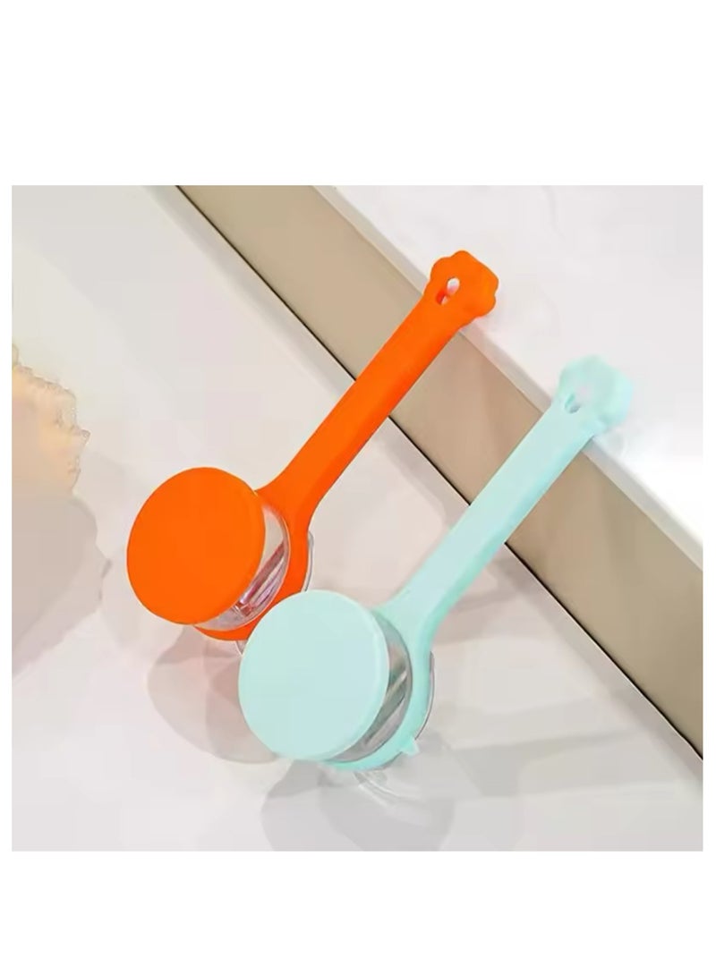 BLUE CORAL Multifunctional Peeling Knife With Storage Box Manual Apple Peeling Cutter Portable Veggie Potatoes Peelers Kitchen Accessories (2-Pack Orange/Mint Green)  - Image 3
