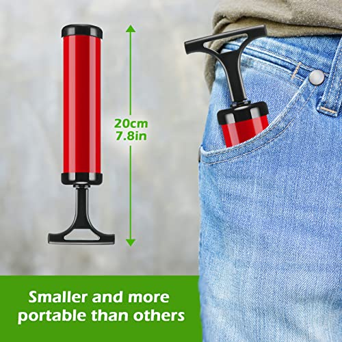 Chumia 8 Sets Ball Pumps Air Pump Bulk for Balls with Needle Nozzle Extension Hose Sports Ball Tool for Soccer Basketball Football Volleyball Blue Red - Image 3