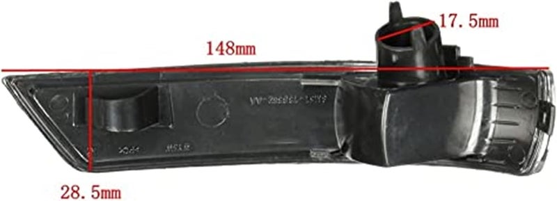 DEMULAX Car Mirror Turn Signal Lamp Cover - Image 5