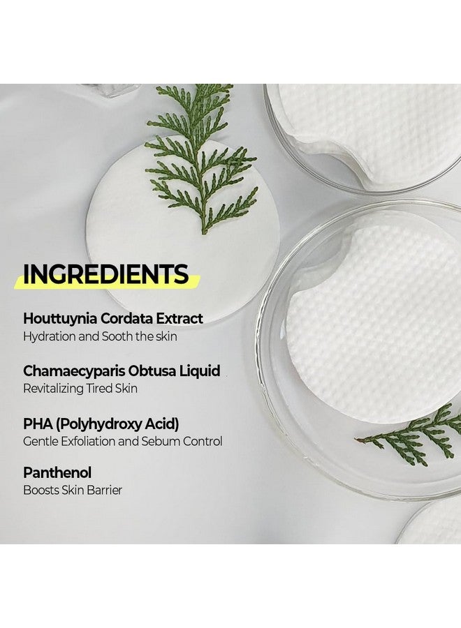 Klavuu Real Vegan Quick Cleansing Pad Gentle Makeup Remover Deep Pore Cleansing Soothing & Moisturizing Formula Hypoallergenic Ideal For Sensitive Skin 50Counts - Image 4