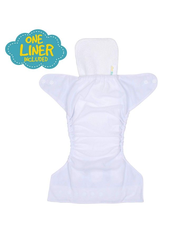 1st Step Size Freesize Adjustable Washable And Reusable Diaper With Diaper Liner (Wheels) - Image 5