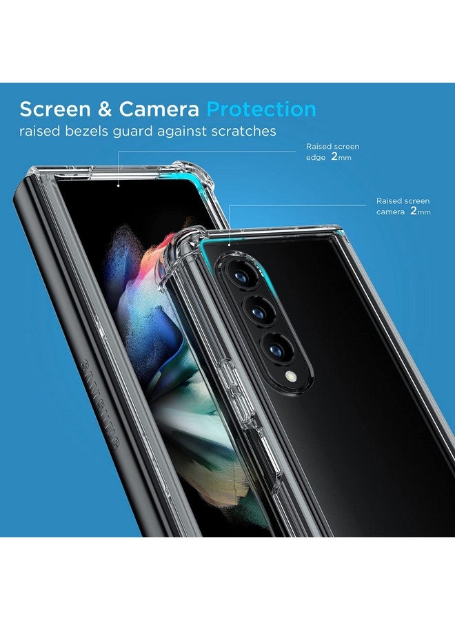 MAKAVO MAKAVO for Samsung Galaxy Z Fold 3 5G Case [Enhanced Corner Protection] Non-Yellowing Crystal Soft TPU Bumper Shockproof Hard Clear Back Cover 2021  - Image 2