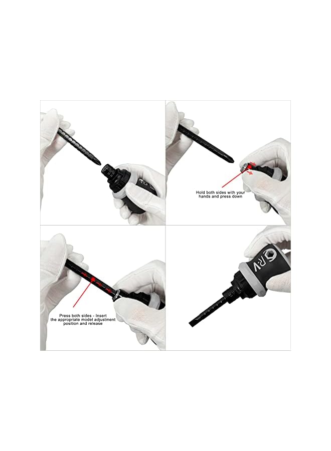 IAF Mini Ratchet Precision Screwdriver Magnetic 13 In 1 Telescopic Labor-Saving Hand Tool Phillips Slotted Dual-purpose Head with Magnetizer - Image 2