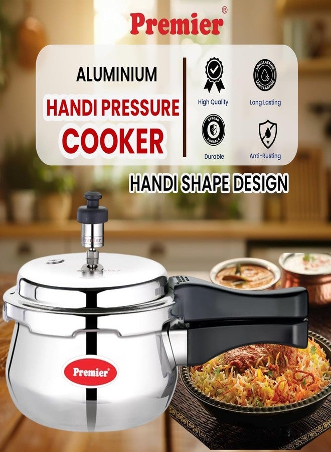 Premier Aluminium Handi Pressure Cooker 3 Ltr (1.5 Ltr) - Image 2